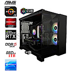 Ultra Gaming Corsair iCue 1 R5-7600X-M2-RTX4070 SUPER WiFi powered by iCUE