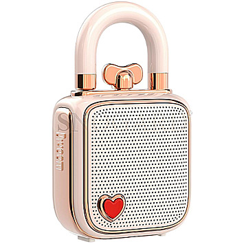 Divoom LoveLock Bluetooth Lautsprecher pink