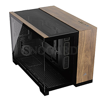 Corsair CC-9011286-WW 2500X Tempered Glass Black/Walnut Wood Edition