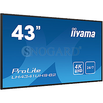 108cm (42.5") Iiyama ProLite LH4341UHS-B2 IPS UHD 4K Mediaplayer Android