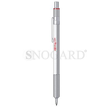 Rotring 2032578 Clip Einziehkugelschreiber M 600 silber
