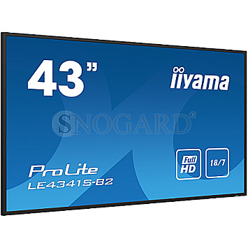 108cm (42.5") Iiyama ProLite LE4341S-B2 IPS Full-HD Mediaplayer LAN SER