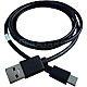 Nanoxia 344377 Sync- & Ladekabel USB 2.0 -> USB-C 1m schwarz