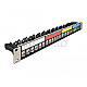 DeLOCK 66921 19" Keystone Patchpanel 24 Port mit Kabelbefestigungsschiene