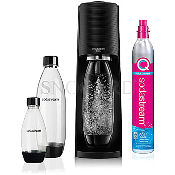 Sodastream 22702141 Terra Megapack Trinkwassersprudler +3 Flaschen schwarz