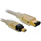 DeLOCK 82576 FireWire Typ-A 6pin Stecker auf 4pin Stecker 1m grau