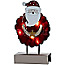 Konstsmide 3267-550 LED Holzsilhouette Santa mit Baumwolle Timer Innen IP20