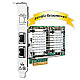 HP 530T 10G LAN-Adapter 2x RJ45 PCIe 2.0 x8