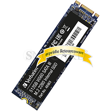 512GB Verbatim 49363 Vi560 S3 SSD M.2 2280 M.2/B-M-Key (SATA 6Gb/s)