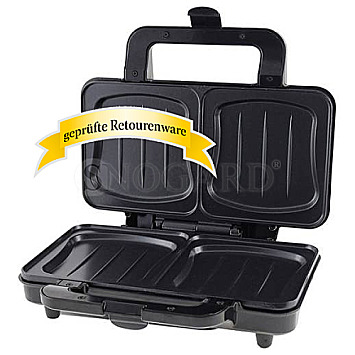 Emerio ST-109562 Sandwichtoaster XXL Muschelform schwarz