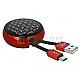 DeLOCK 85819 Aufrollkabel USB 2.0 Typ-A zu USB-C 92cm schwarz/rot