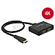DeLOCK 87700 HDMI Splitter 1x HDMI Eingang -> 2x HDMI Ausgang 4K schwarz