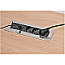 Brennenstuhl 1396200113 Indesk 3-fach Steckdosenleiste 2xUSB