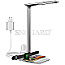 RealPower ChargeAIR All Light LED Schreibtischlampe silber