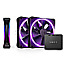 NZXT RF-D12TF-B1 F Series F120 RGB DUO 120mm Triple Pack Matte Black