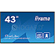 108cm (42.5") Iiyama ProLite LH4375UHS-B1AG IPS UHD 4K Mediaplayer Android WiFi