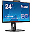60.5cm (23.8")Iiyama XUB2490HSUH-B1 IPS Full-HD 100Hz Pivot WebCam
