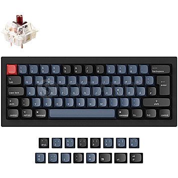 Keychron Q4 60% Layout Carbon Black Gateron G Pro Brown schwarz