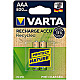 Varta 56813-101-402  Recharge Accu Recycled Micro AAA NiMH 800mAh 2er Pack