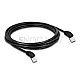 DeLOCK 80271 CAT6a S/FTP Patchkabel 3m 45 Grad oben gewinkelt schwarz