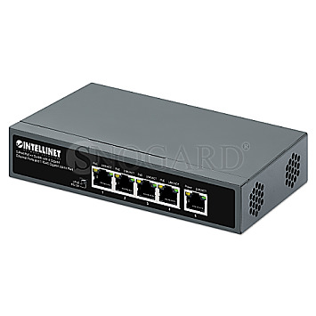 Intellinet 562010 Desktop Gigabit 5-Port PoE++ Switch 4GB+1x RJ45 GB Uplink-Port