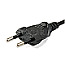 Equip 112161 IEC Stromkabel 2pin -> C7 3m Stecker/Buchse schwarz
