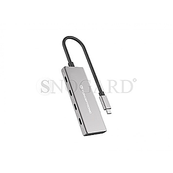 Conceptronic HUBBIES16G 4 Port USB 3.1 Hub USB-C 3.1 Alu grau