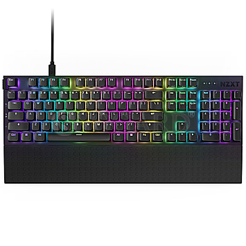 NZXT KB-001NB-DE Function 2 Gateron x NZXT Swift Optical Purple RGB Gaming