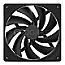 NZXT RF-Q14SF-B2 F140Q V2 Quiet Airflow Fan Matte Black 140mm schwarz