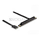 DeLOCK 64220 M.2 Key A+E zu PCIe x16 NVMe Adapter gewinkelt 20cm Kabel