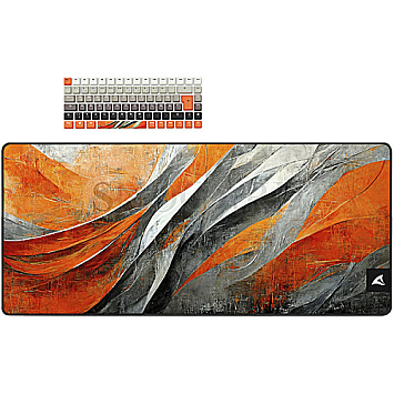 Sharkoon Skiller SGK50 S3 Design Bundle D6 XXL Mousepad+Keycaps grau/orange