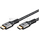 Goobay 64994 Plus High-Speed HDMI Kabel 4K 60Hz mit Ethernet 2m Sharkskin Grey