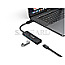 Equip 128959 USB 3.0 4-Port Hub + Adapter USB-C 15cm Kabel schwarz