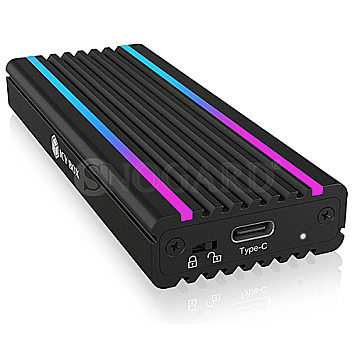 ICY BOX IB-1824ML-C31 USB-C 3.1 SSD M.2 Case Aluminium schwarz