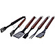 Laguiole BBQ-Set aus Gummibaumholz 5tlg. braun/schwarz