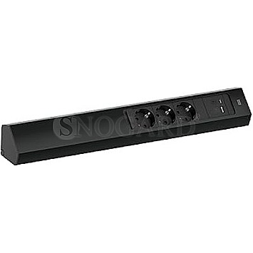 Bachmann CASIA 2 Steckdosenleiste 3-fach USB-A/USB-C schwarz