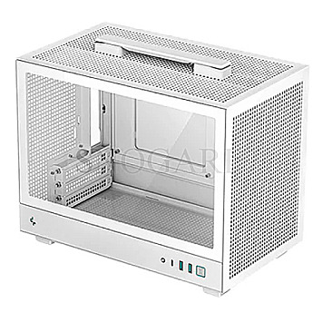 Deepcool R-CH160-WHNGI0-G-1 CH160 SFF Tempered Glass White Edition