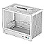 Deepcool R-CH160-WHNGI0-G-1 CH160 SFF Tempered Glass White Edition