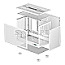 Deepcool R-CH160-WHNGI0-G-1 CH160 SFF Tempered Glass White Edition