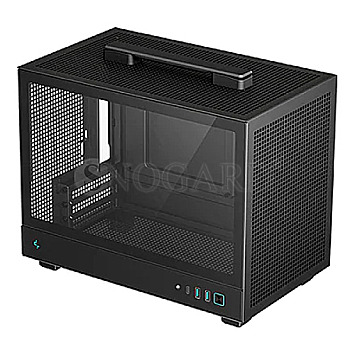 Deepcool R-CH160-BKNGI0-G-1 CH160 SFF Tempered Glass Black Edition