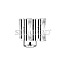 Deepcool R-AG620-WHANMN-G-2 AG620 WH ARGB CPU Tower Heatpipe Cooler