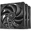 Deepcool R-FD14-BKNPN3-G FD14 BK Case Fan Black 140mm 3er Pack
