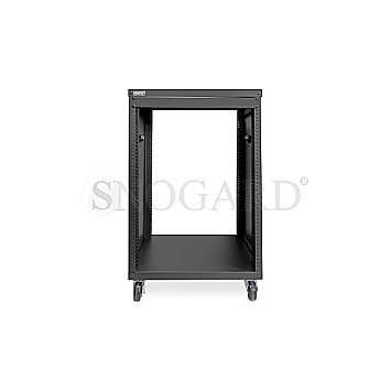 Digitus DN-48001 Universal 19" Equipment Rack mit Rollen 16HE schwarz
