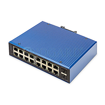 Digitus DN-65 Industrial Railmount Gigabit Managed Switch 16 Port 2xSFP