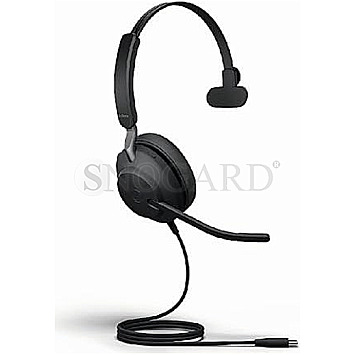 Jabra 24189-899-999 Evolve2 40 SE Mono USB-A MS schwarz