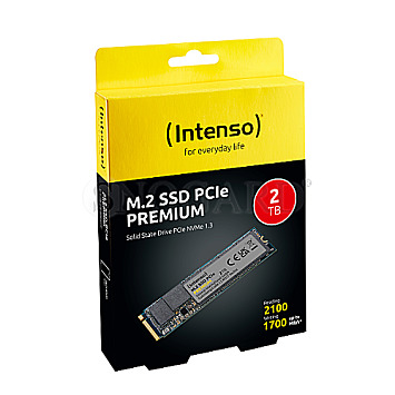2TB Intenso 3835470 PCIe Premium SSD M.2 2280 PCIe 3.0 x4 NVMe 1.3