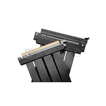 Phanteks Riser Flachbandkabel PCIe 4.0 gewinkelt 600mm schwarz