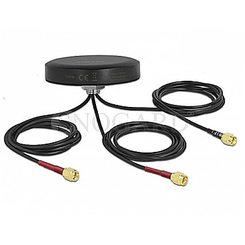 DeLOCK 12676 Dualband LTE WLAN Antenne Outdoor 3x SMA 2-3dBi omnidirektional