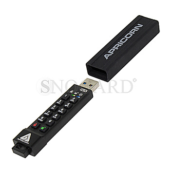 256GB Apricorn SecureKey 3NX USB 3.0 Passwortschutz schwarz