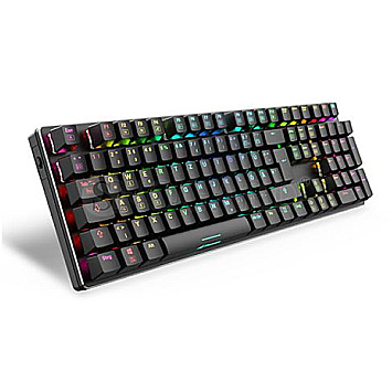 Sharkoon Skiller SGK36W RGB Huano Red USB Gaming Tastatur schwarz